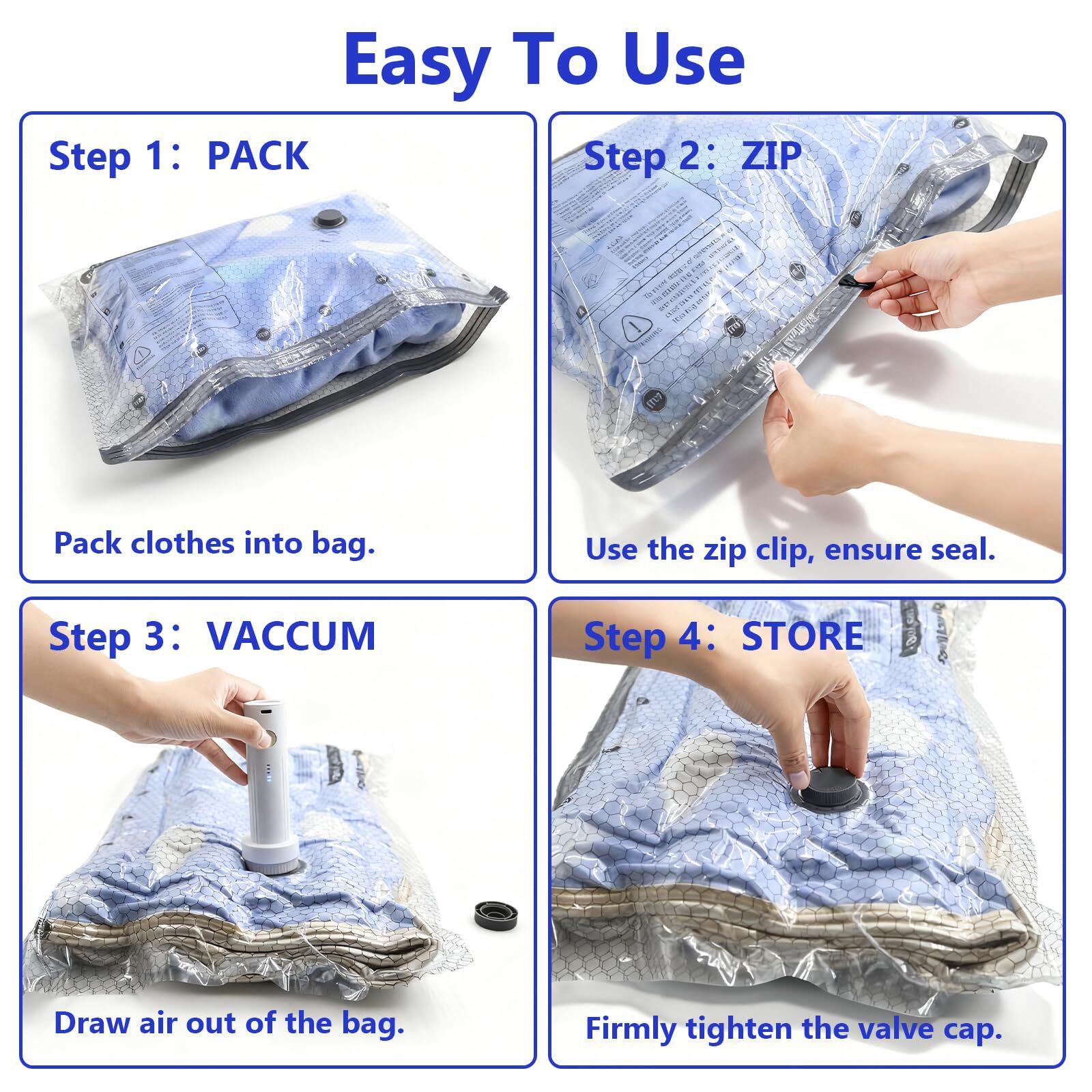 15 Package Travel Bags with Electric Pump 5