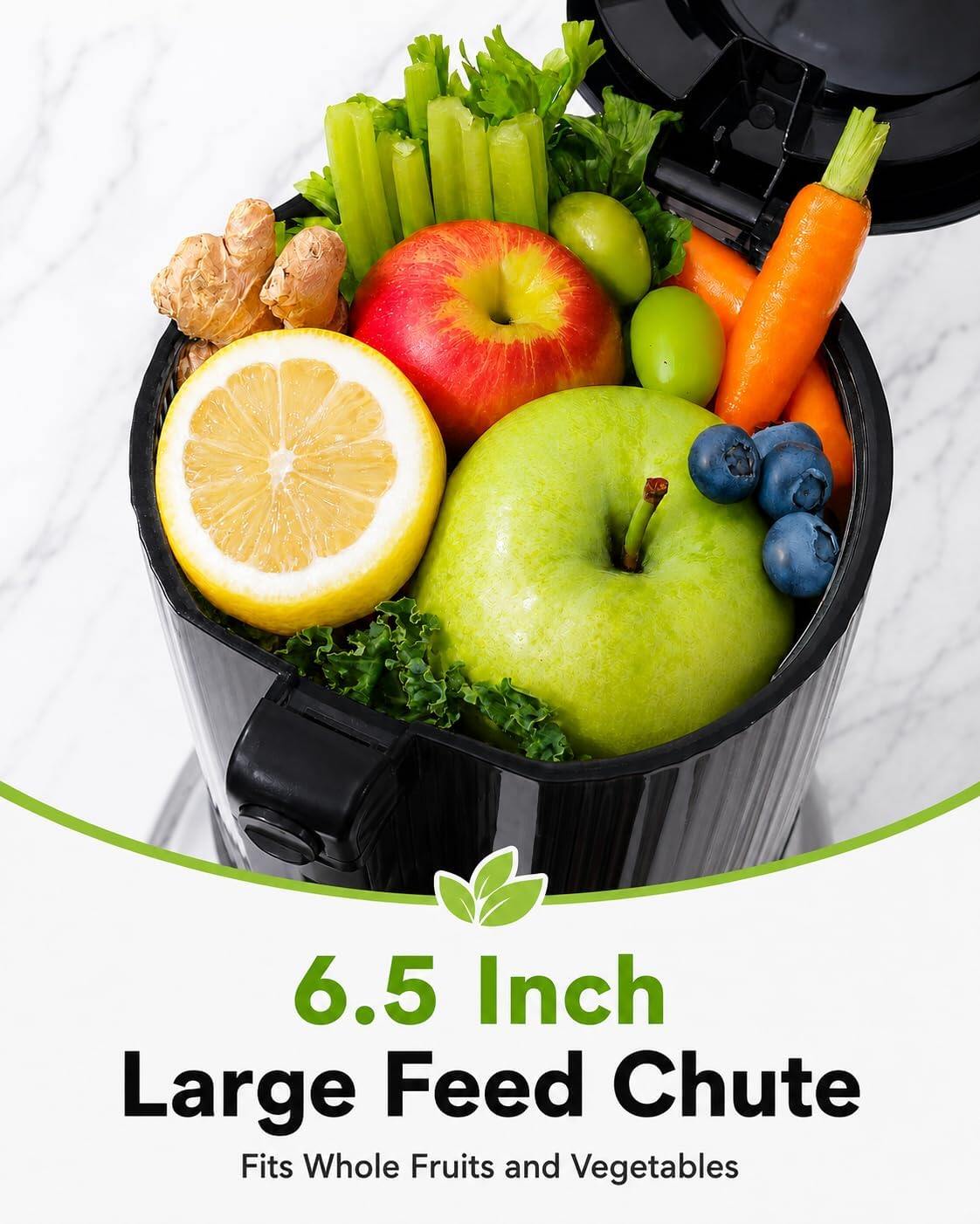 AMZCHEF 1919 Cold Press Juicer 8
