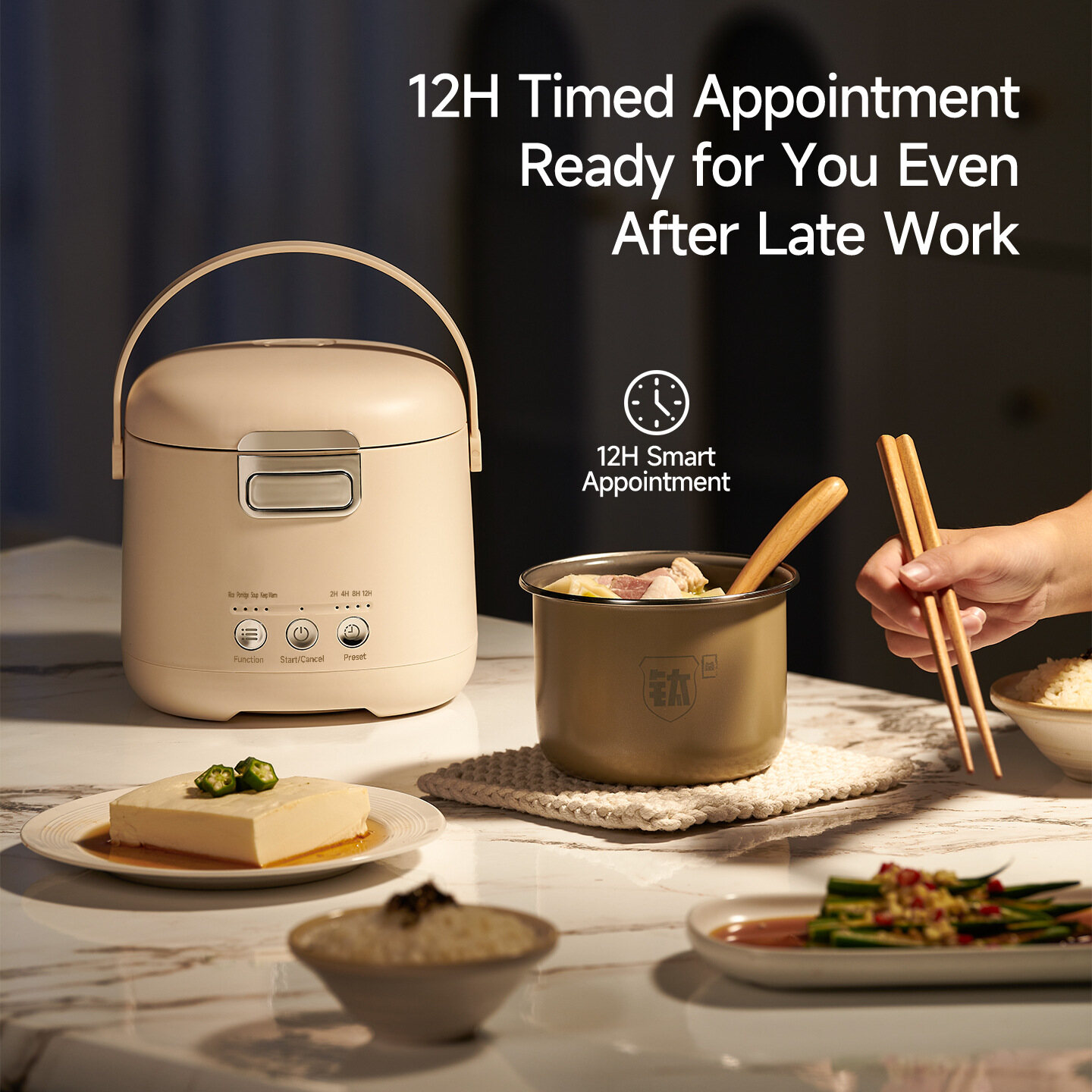 Mini Rice Cooker 1.2L 2