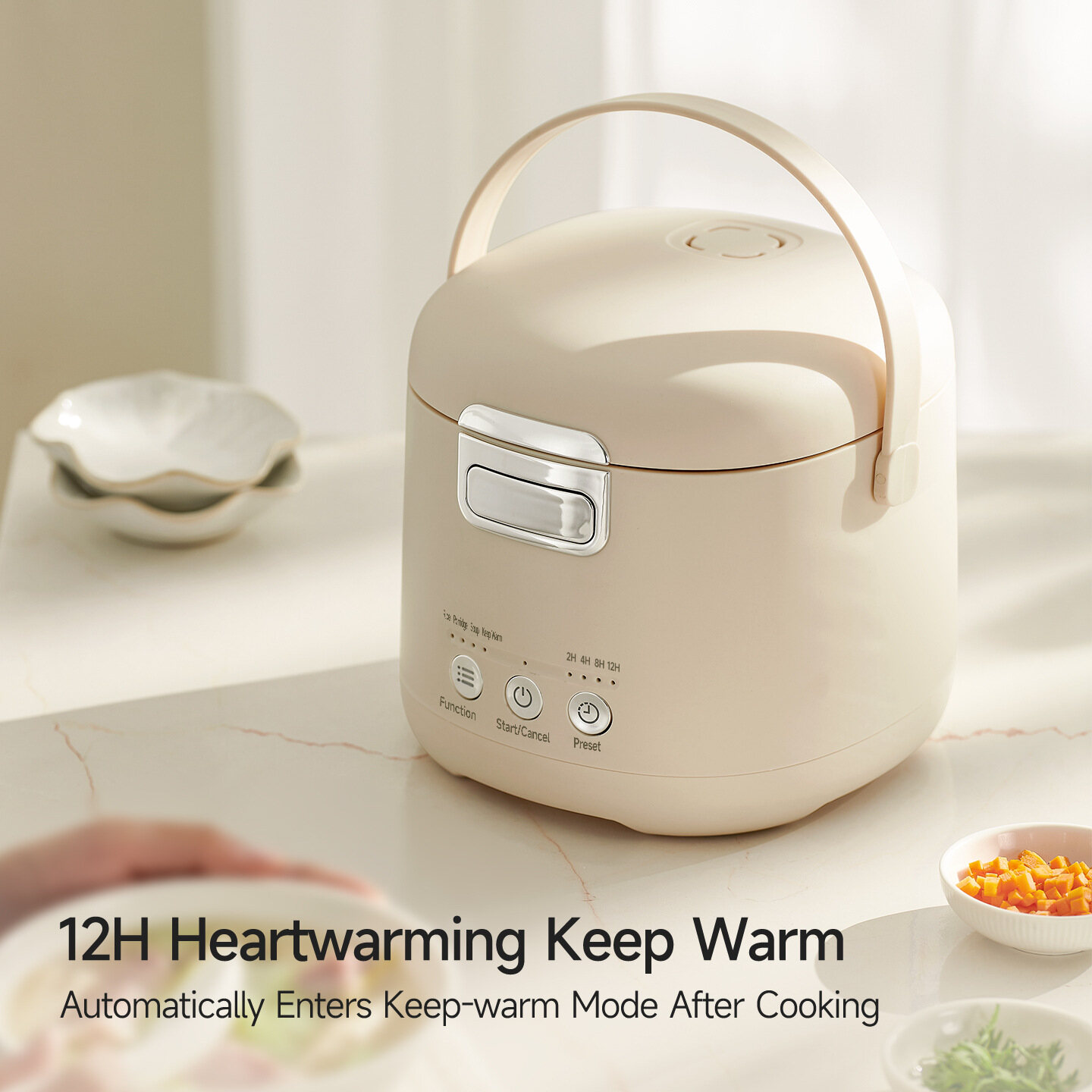 Mini Rice Cooker 1.2L 3