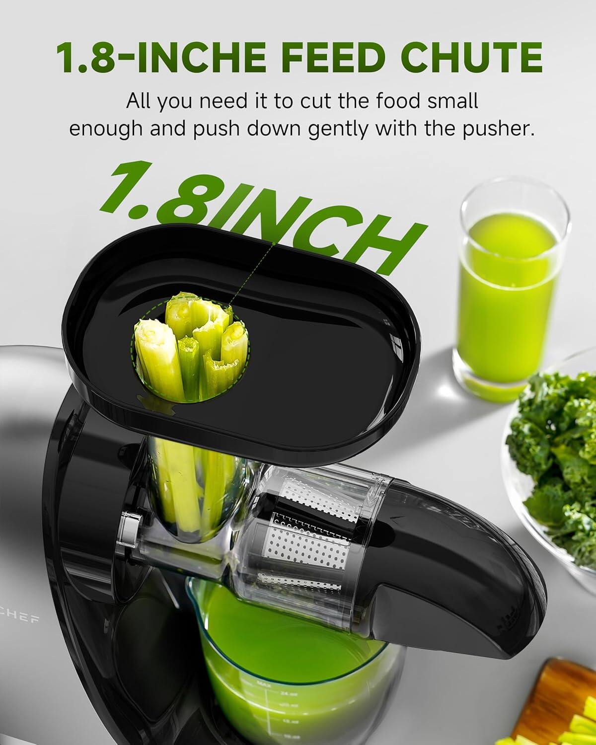 AMZCHEF 1501 Cold Press Juicer 2