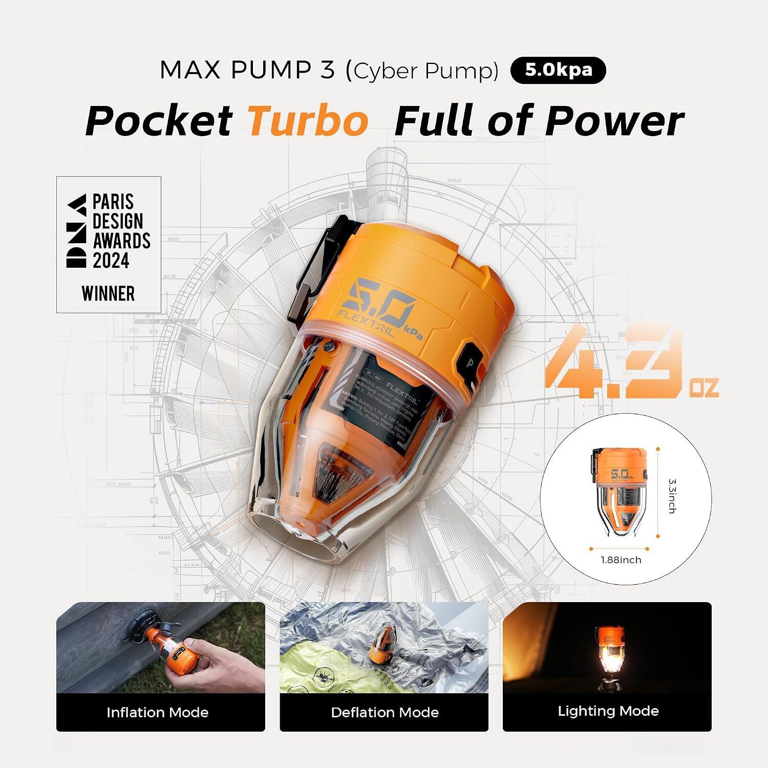 FLEXTAIL Max Pump 3 Air Pump 5