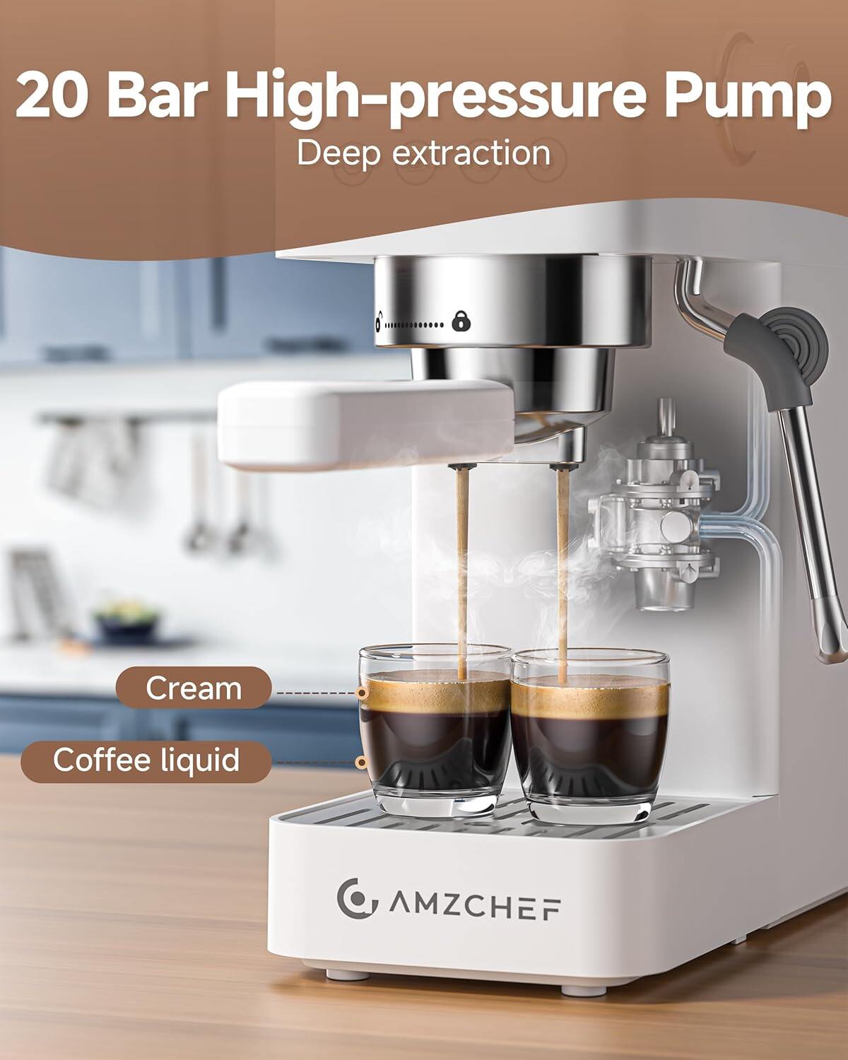 AMZCHEF EM3131 Coffee Machine 3