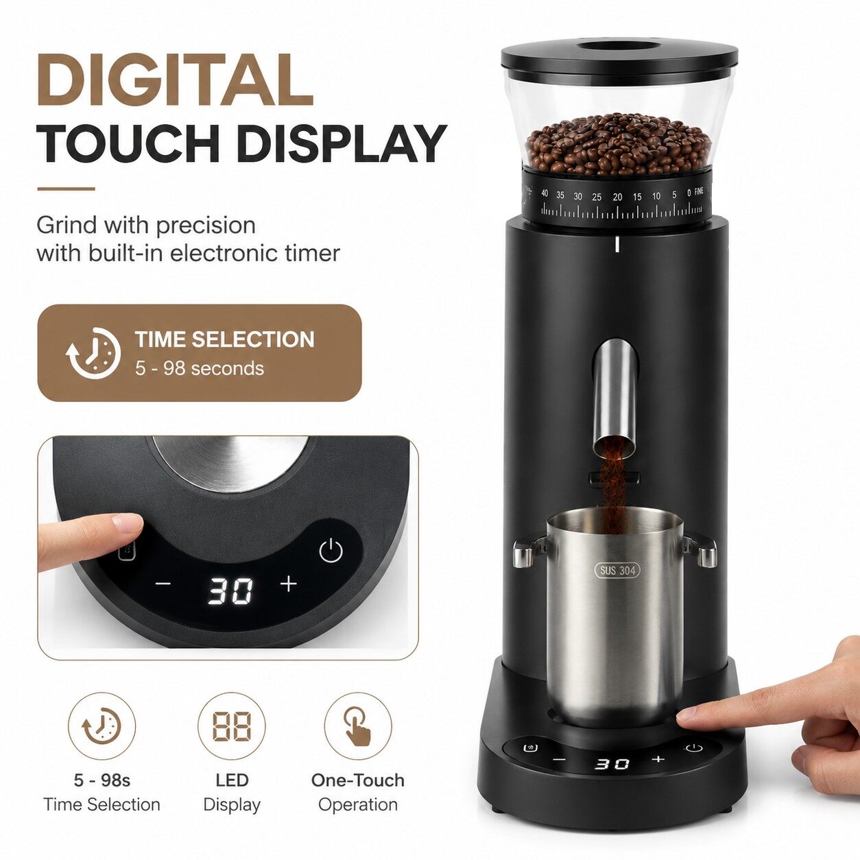 Rechargeable 686 Coffee Grinder 5