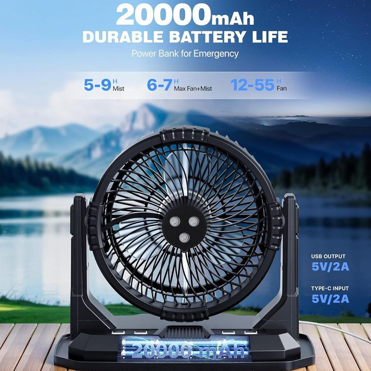 Rechargeable Cooling Fan 6