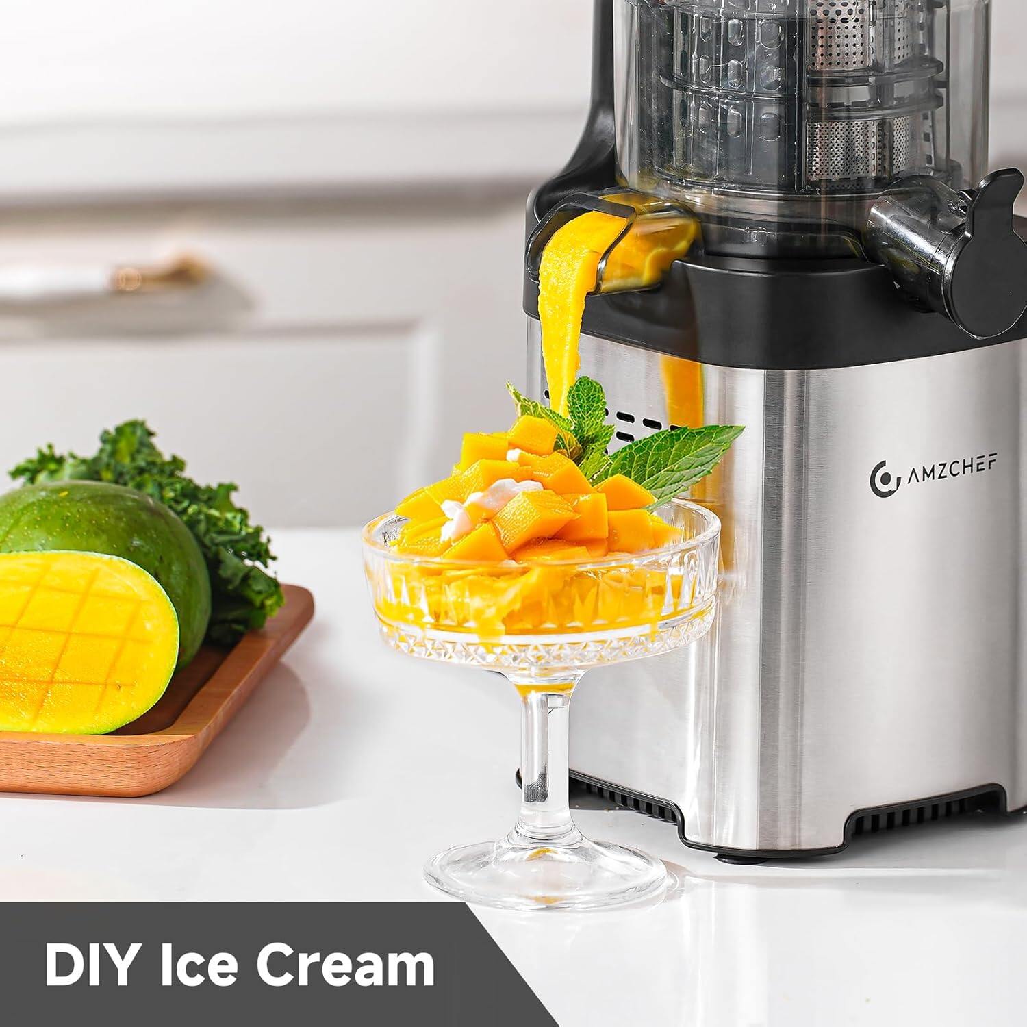 AMZCHEF 1902B Cold Press Juicer 7