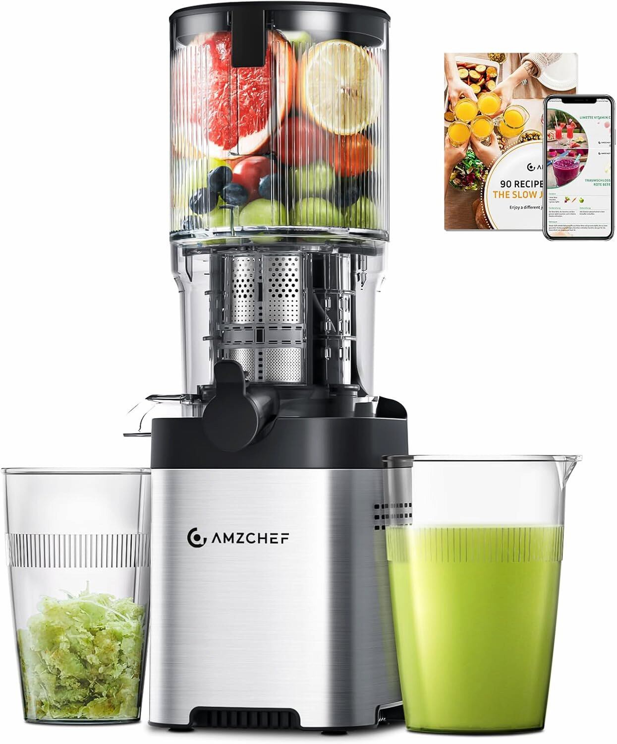 AMZCHEF 1902B Cold Press Juicer