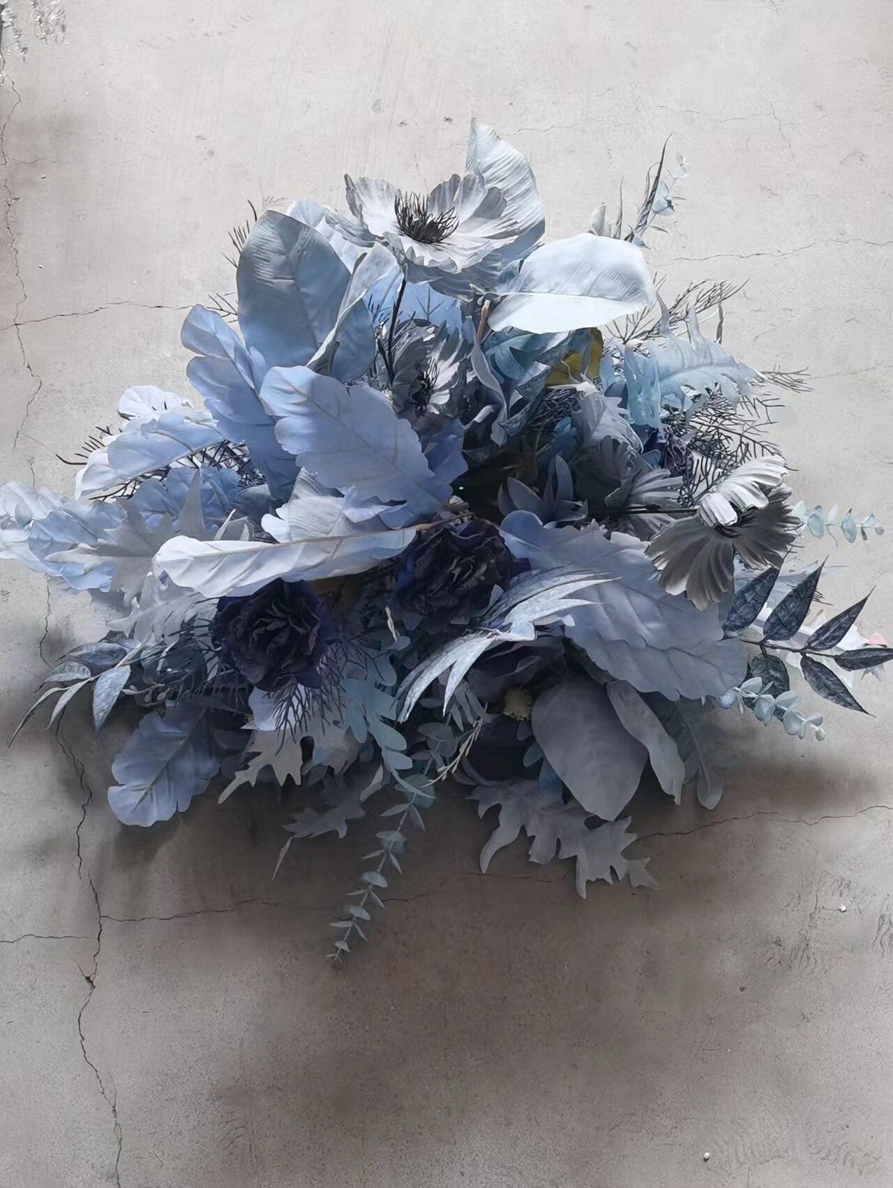 雾霾蓝成品花艺H
