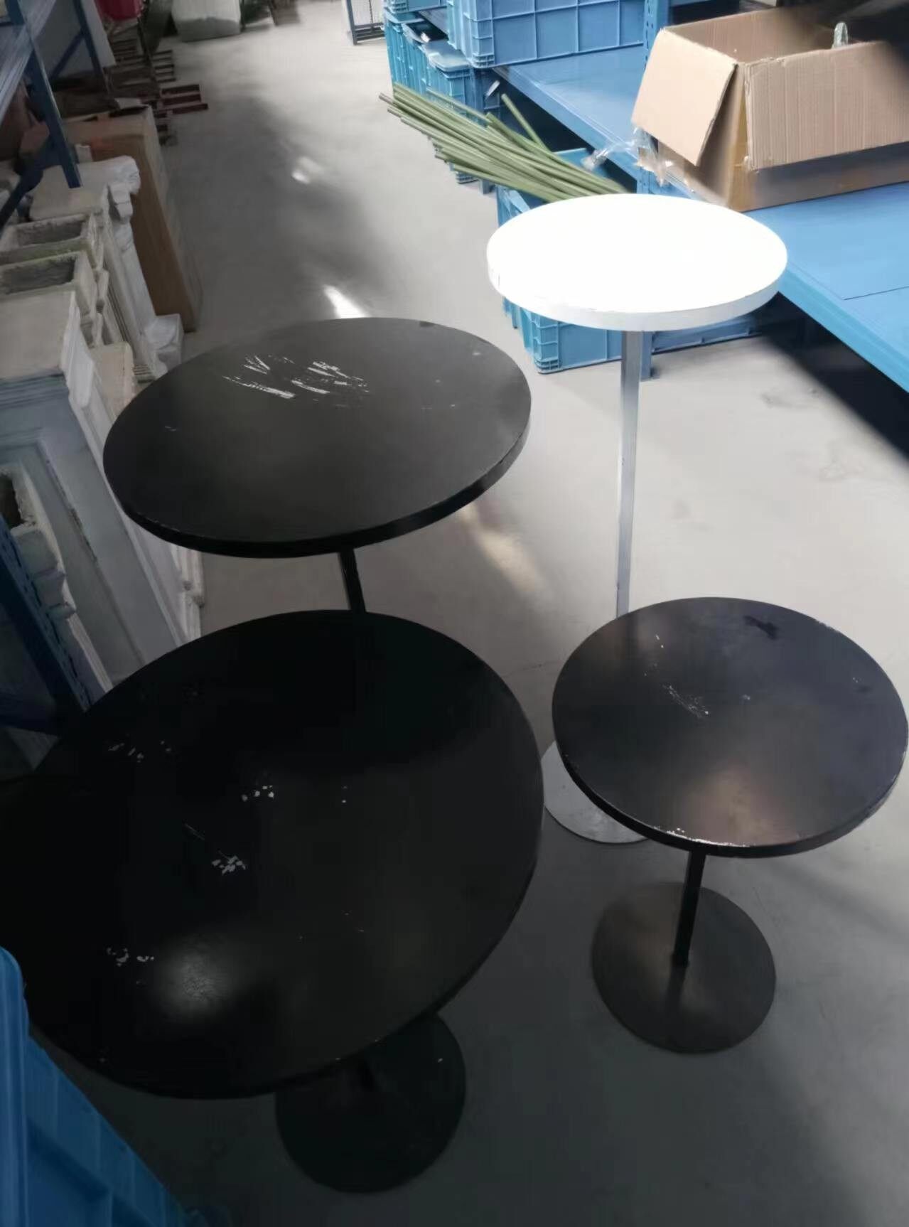 铁艺圆桌4件套桌子S