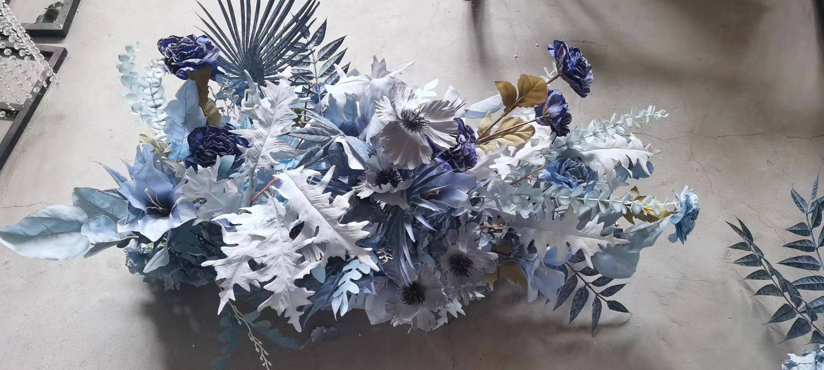 雾霾蓝成品花艺H