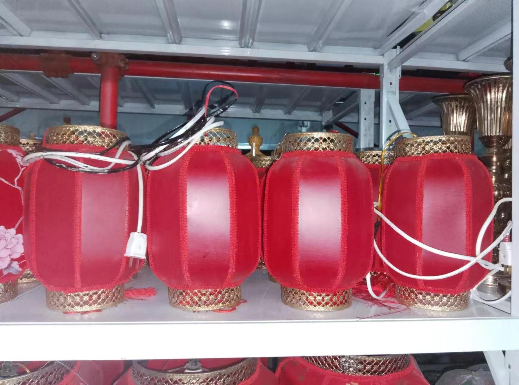中式花纹羊皮小灯笼S
