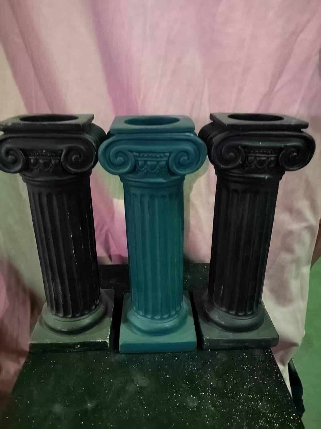 罗马柱雕塑烛台S