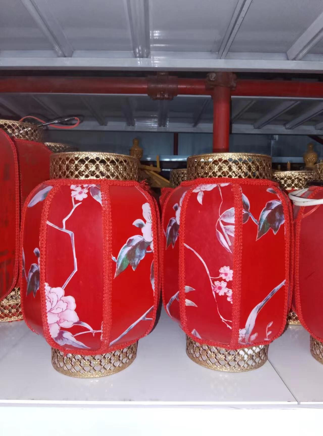 中式花纹羊皮小灯笼S