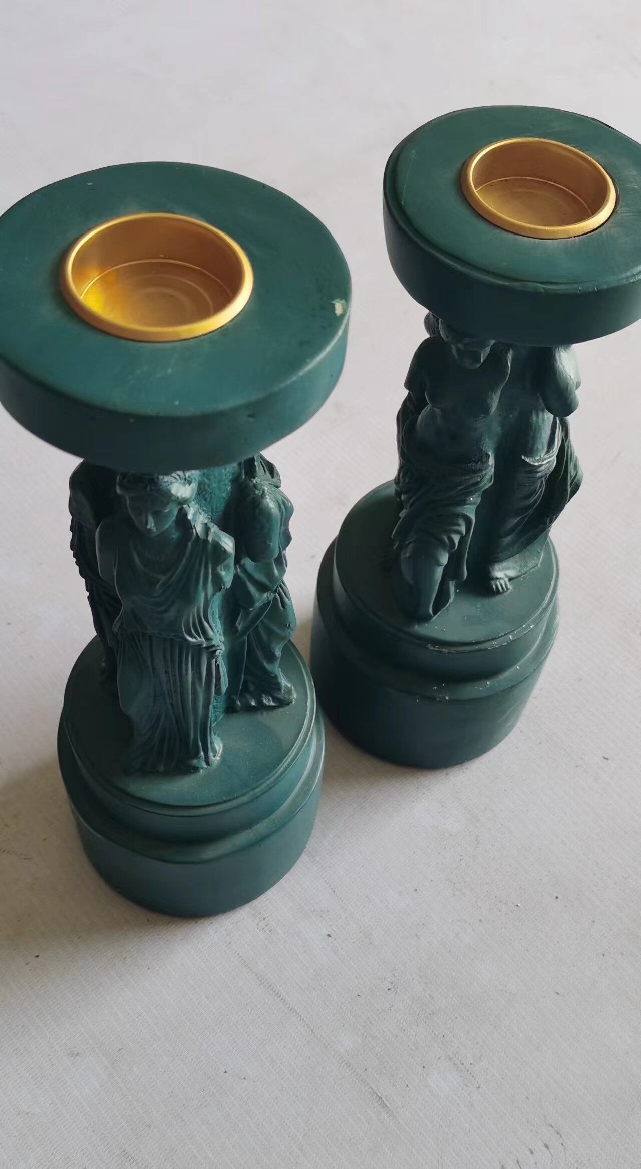 欧式维纳斯女神像罗马柱烛台摆件S