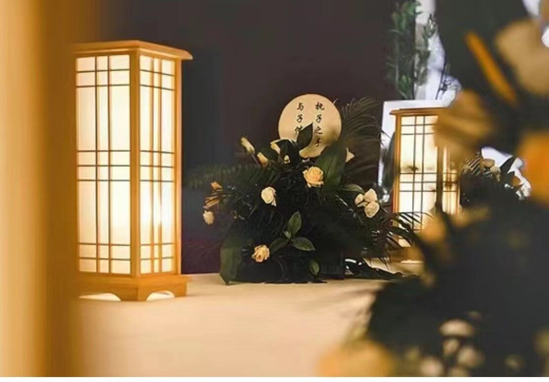 中式原木路引