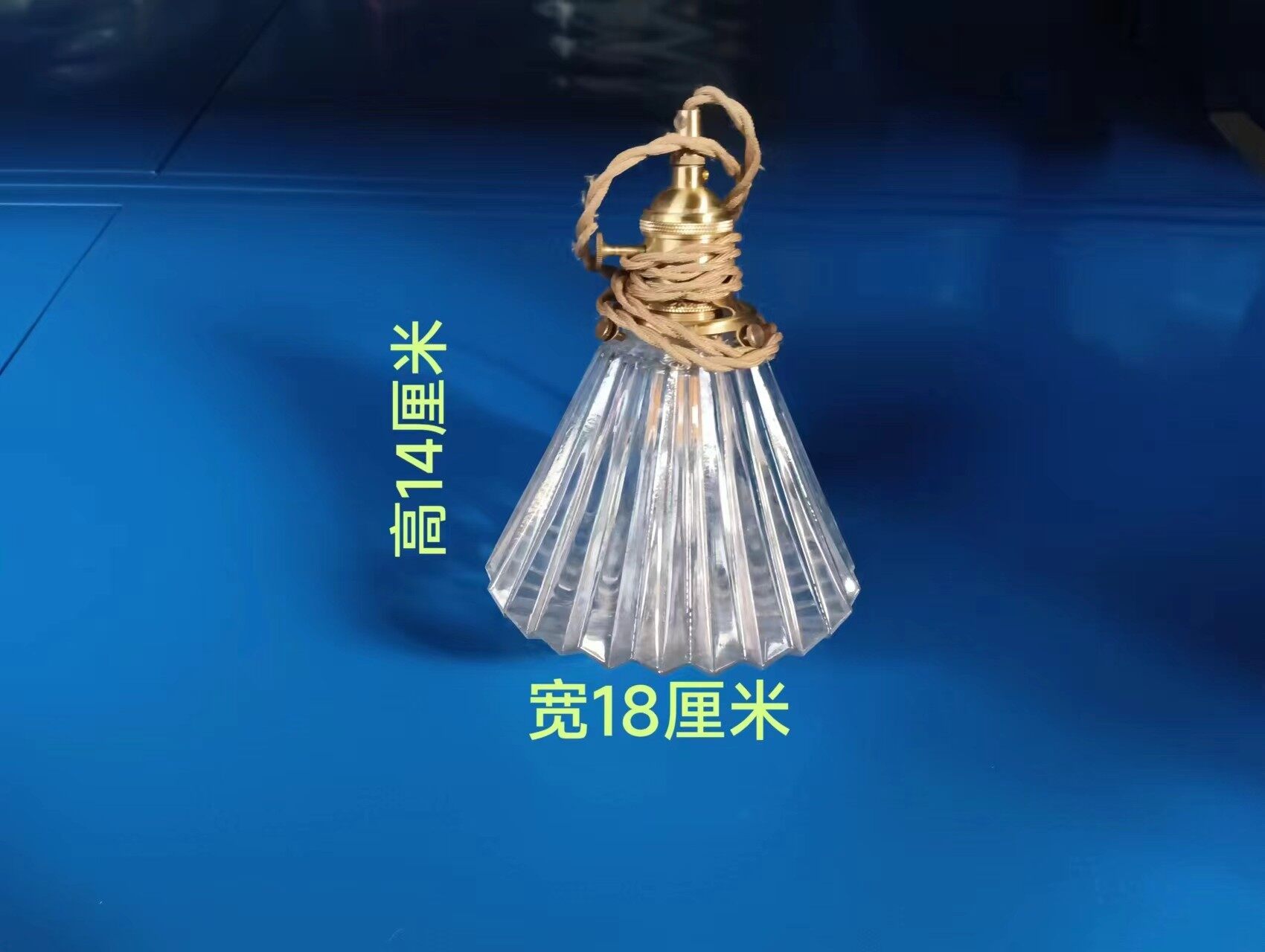 复古玻璃小吊灯QS