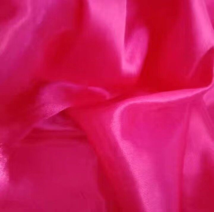玫粉色夏利丝造型布S