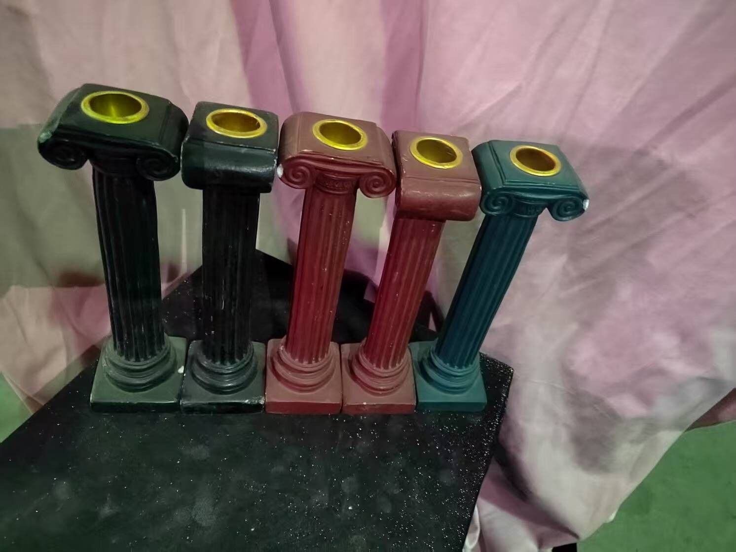 罗马柱烛台5件套S