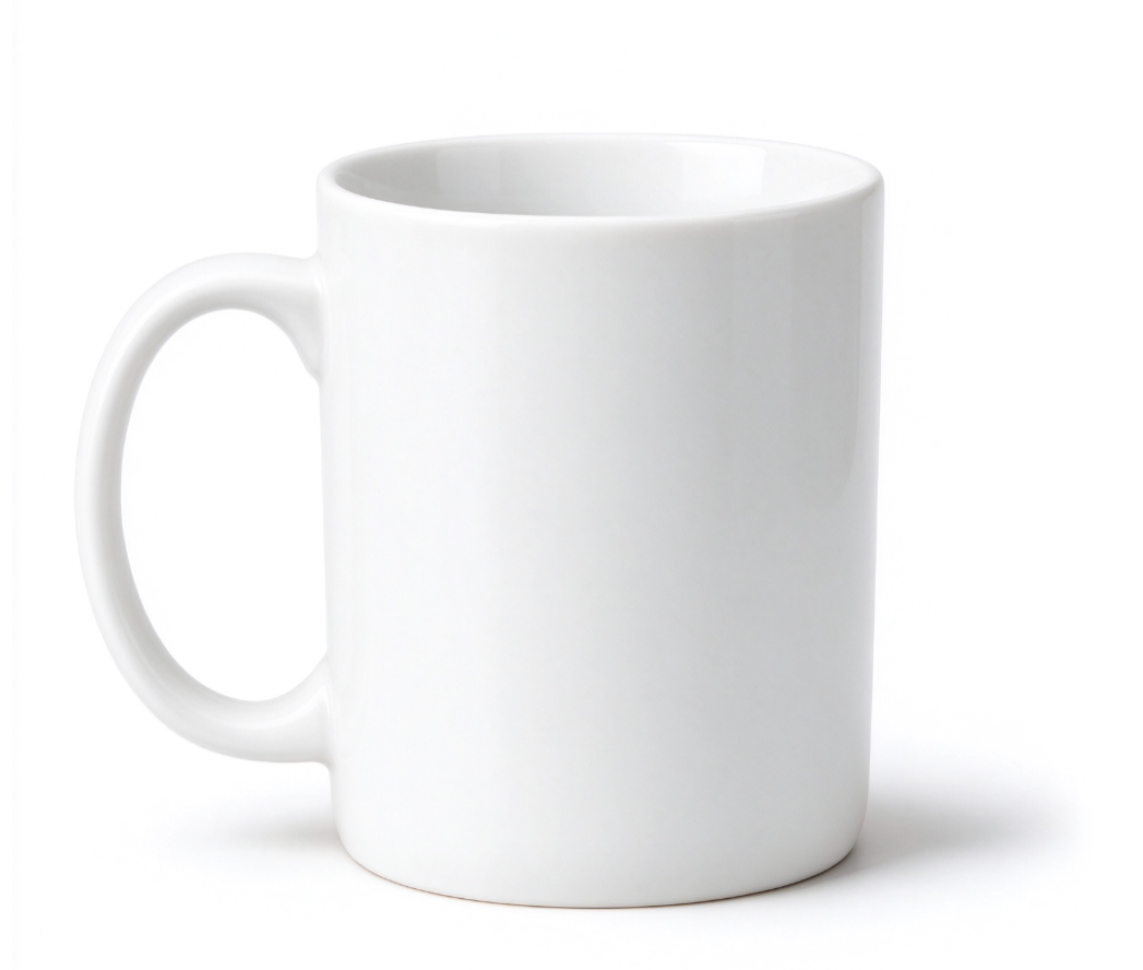 Classic White Ceramic Mug view 3