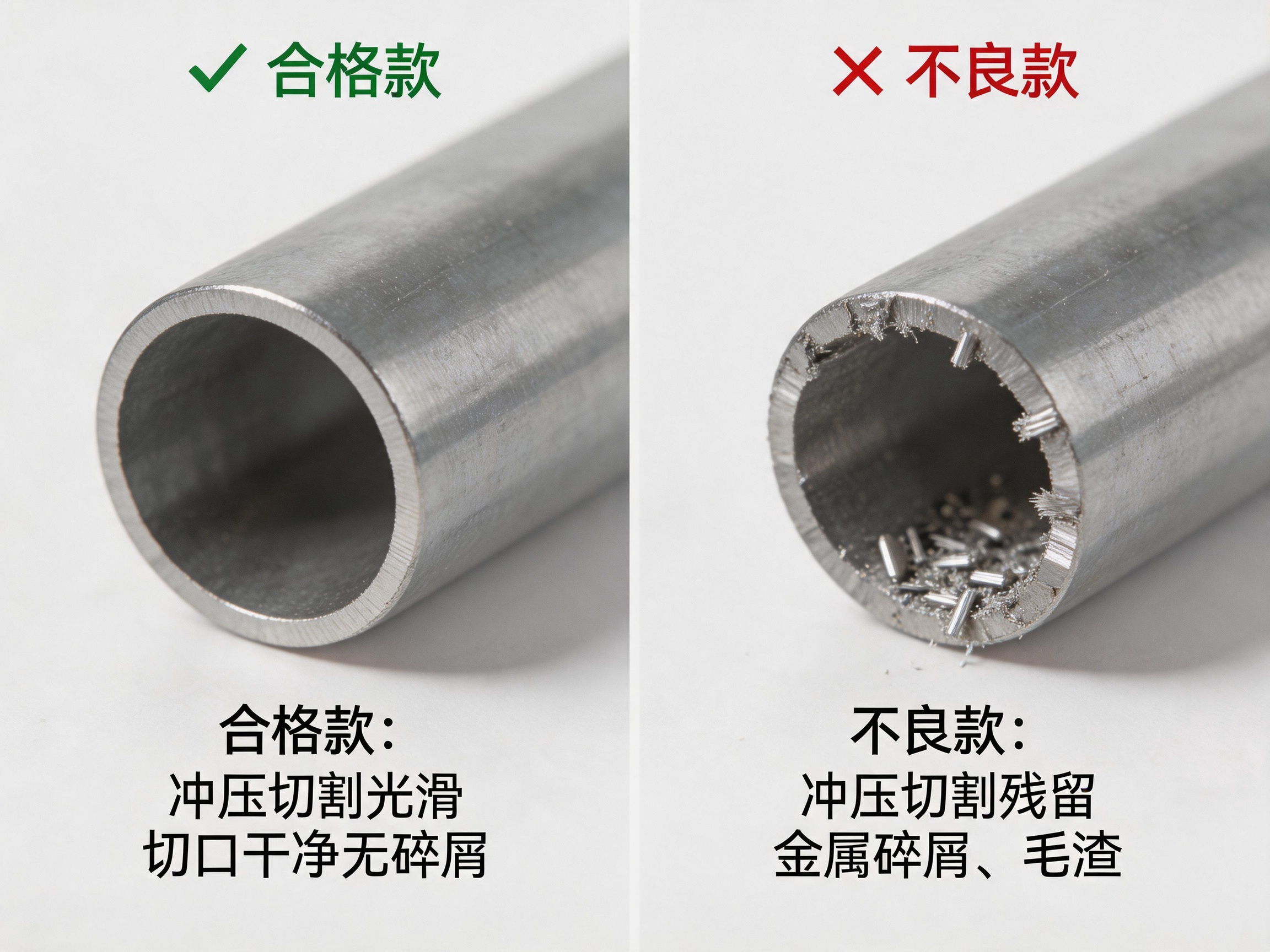 铁管冲压切割残留碎屑