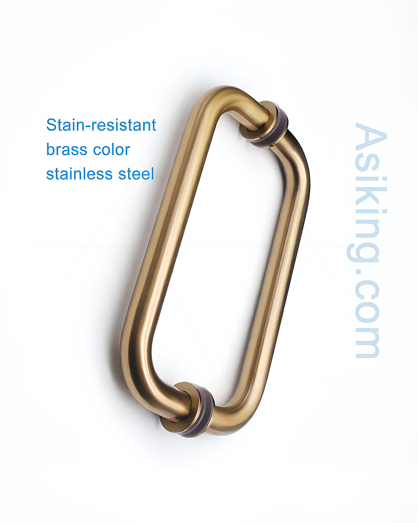 Brass color D shape 304 stainless steel pull handle