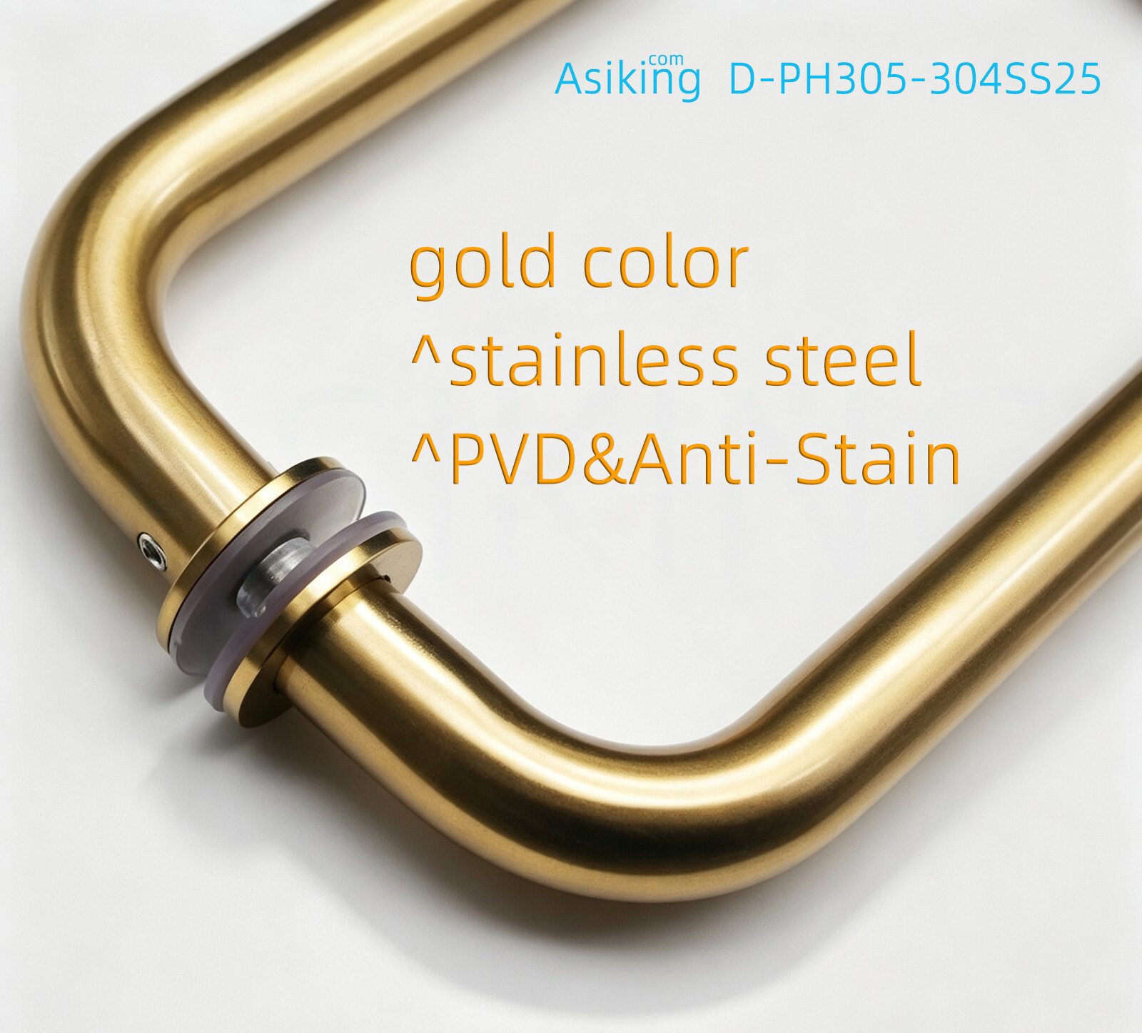 Satin 304 Stainless Steel PVD Brass Color Anti Stain Coating