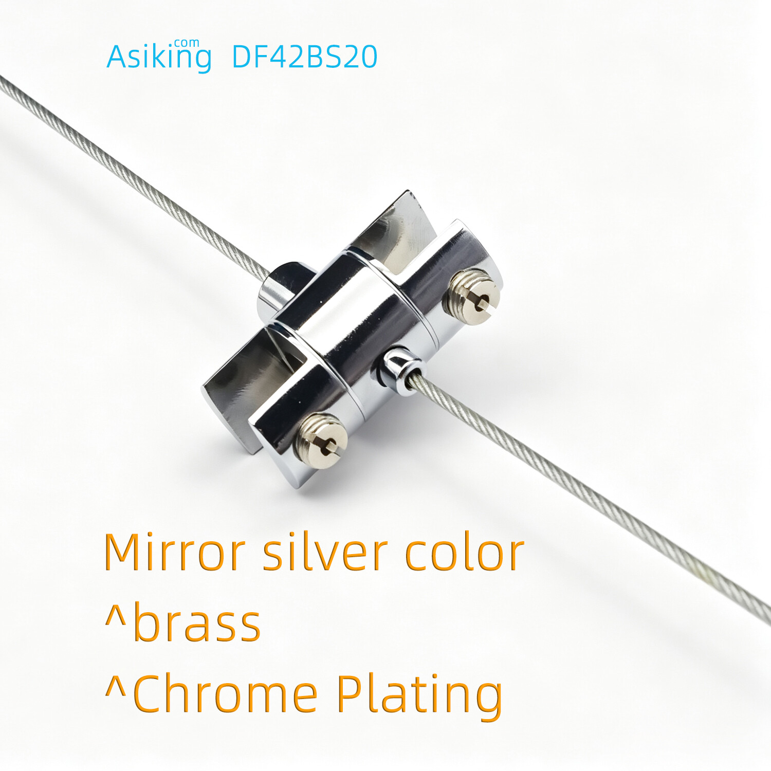 Mirror silver chrome plating brass hardware