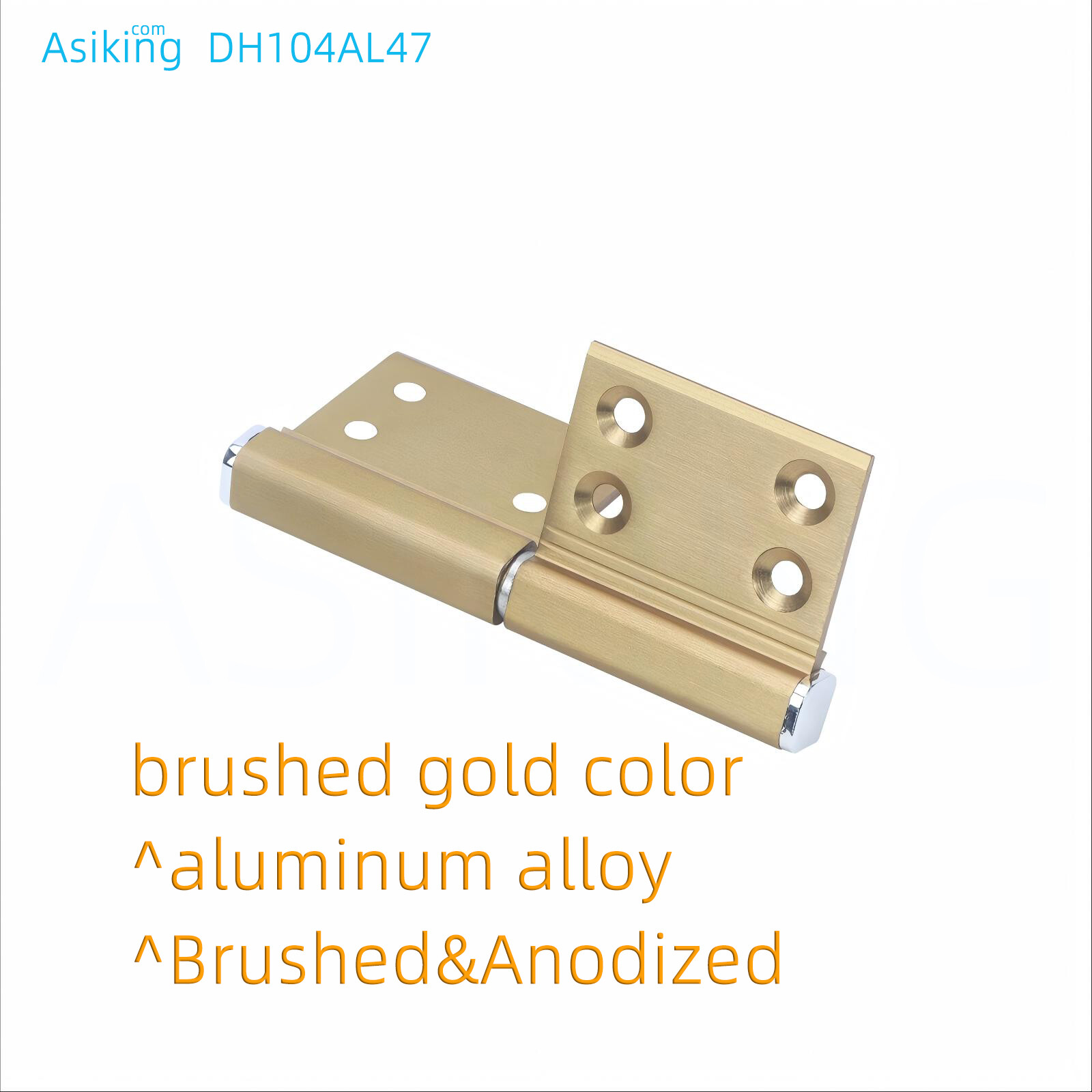 brushed gold color aluminum alloy anodized
