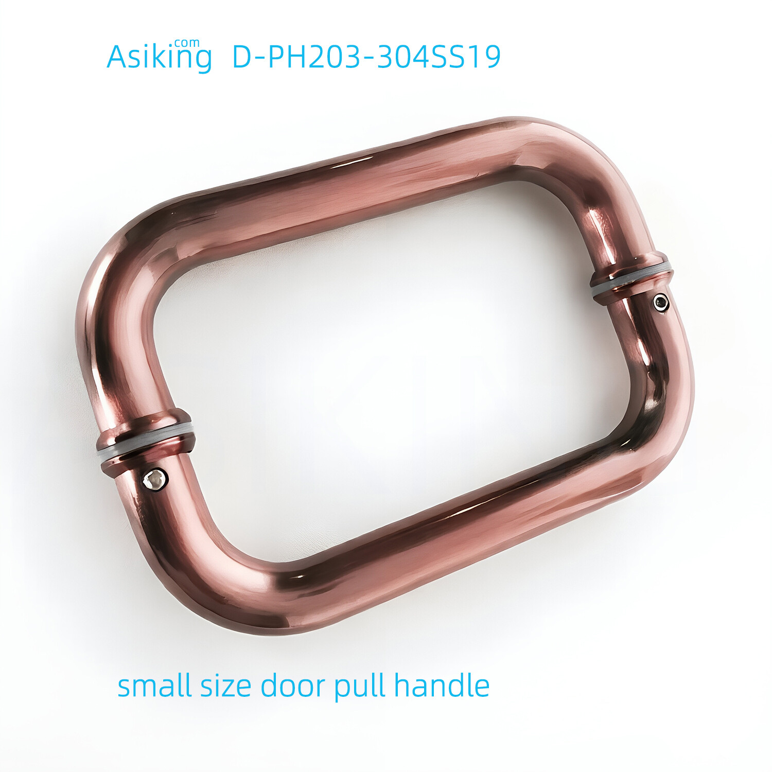 8 inch red copper color 304ss shower door handle