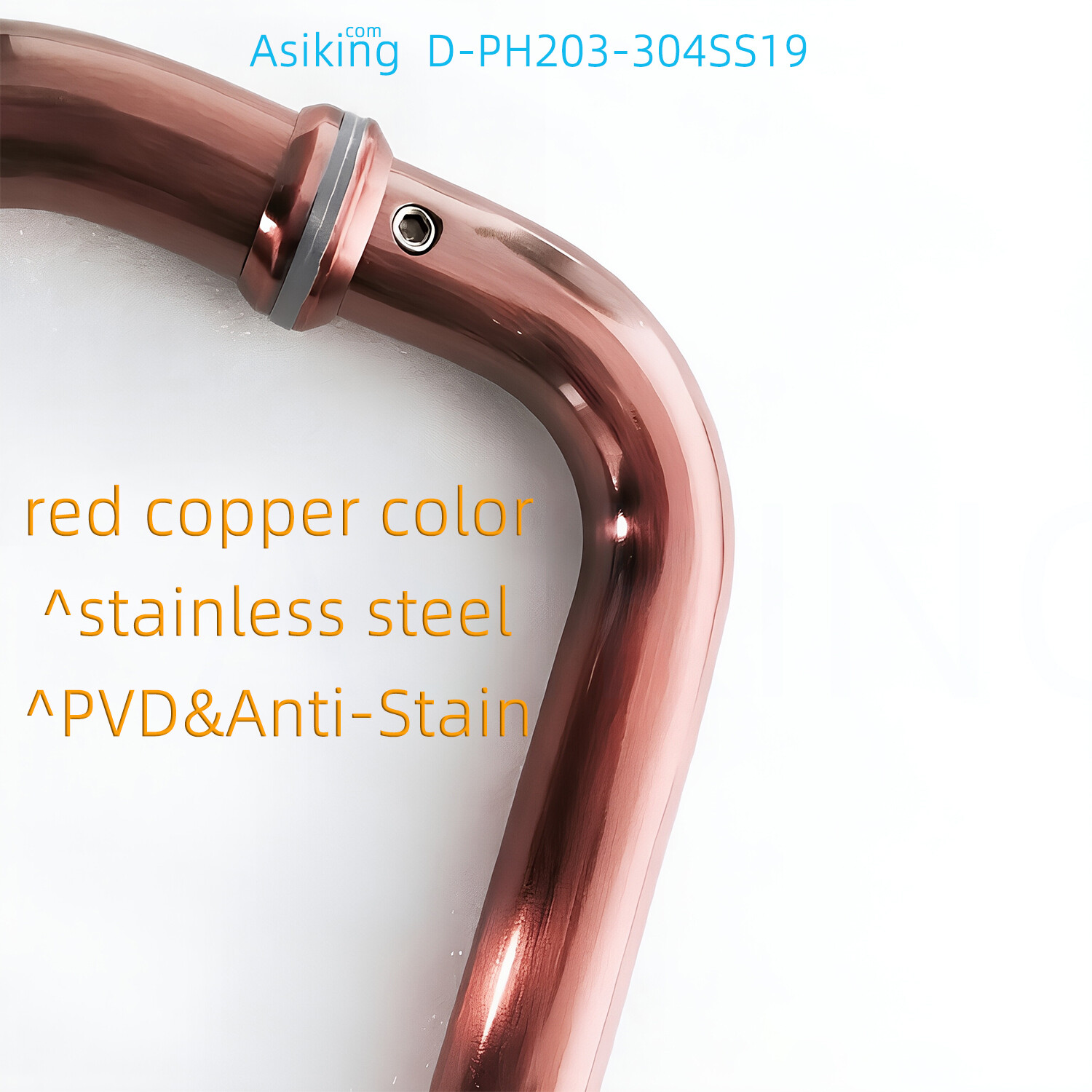 PVD red copper color satin stainless steel