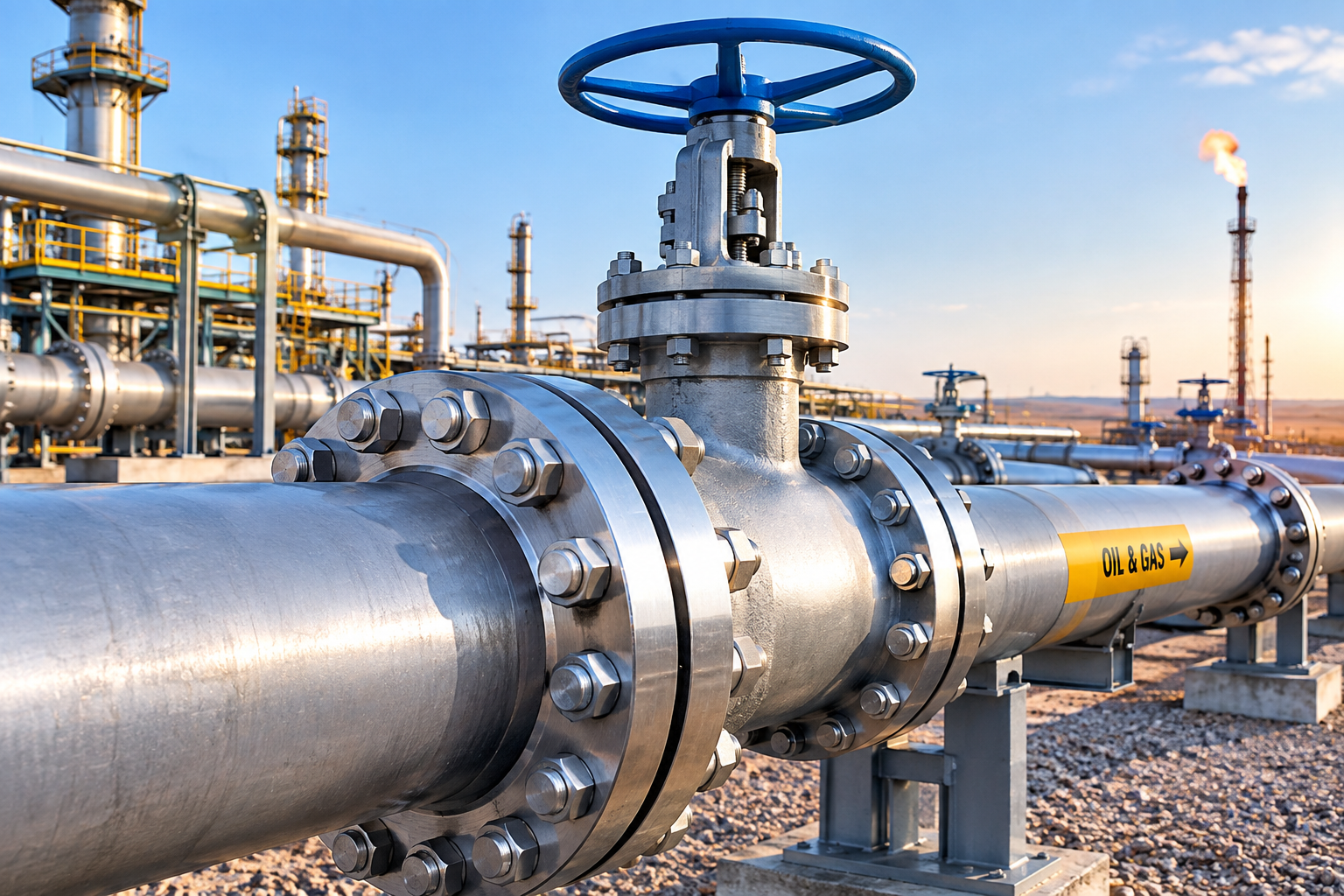 Flange for Oil and Gas Pipeline System