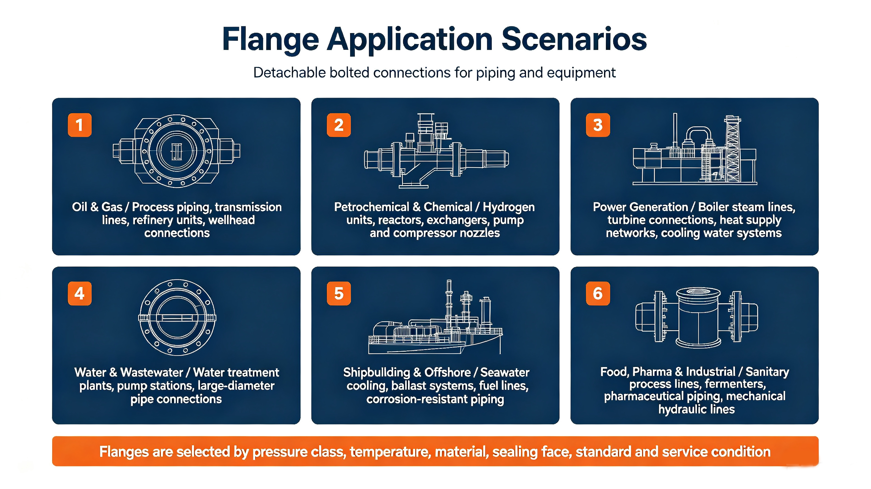 What are the application scenarios of flanges?