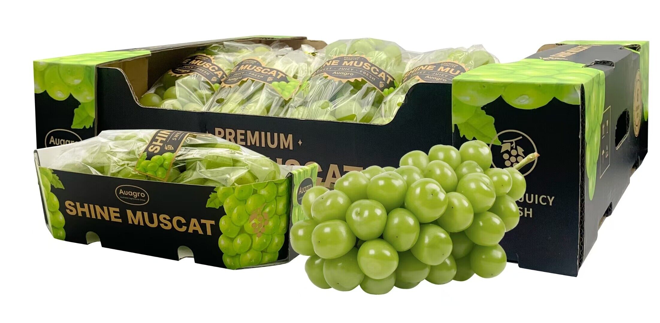 Shine Muscat grapes