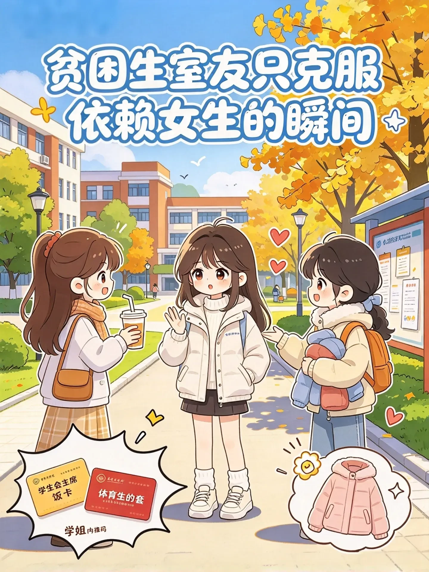 《贫困生室友只克服依赖女生的瞬间》封面