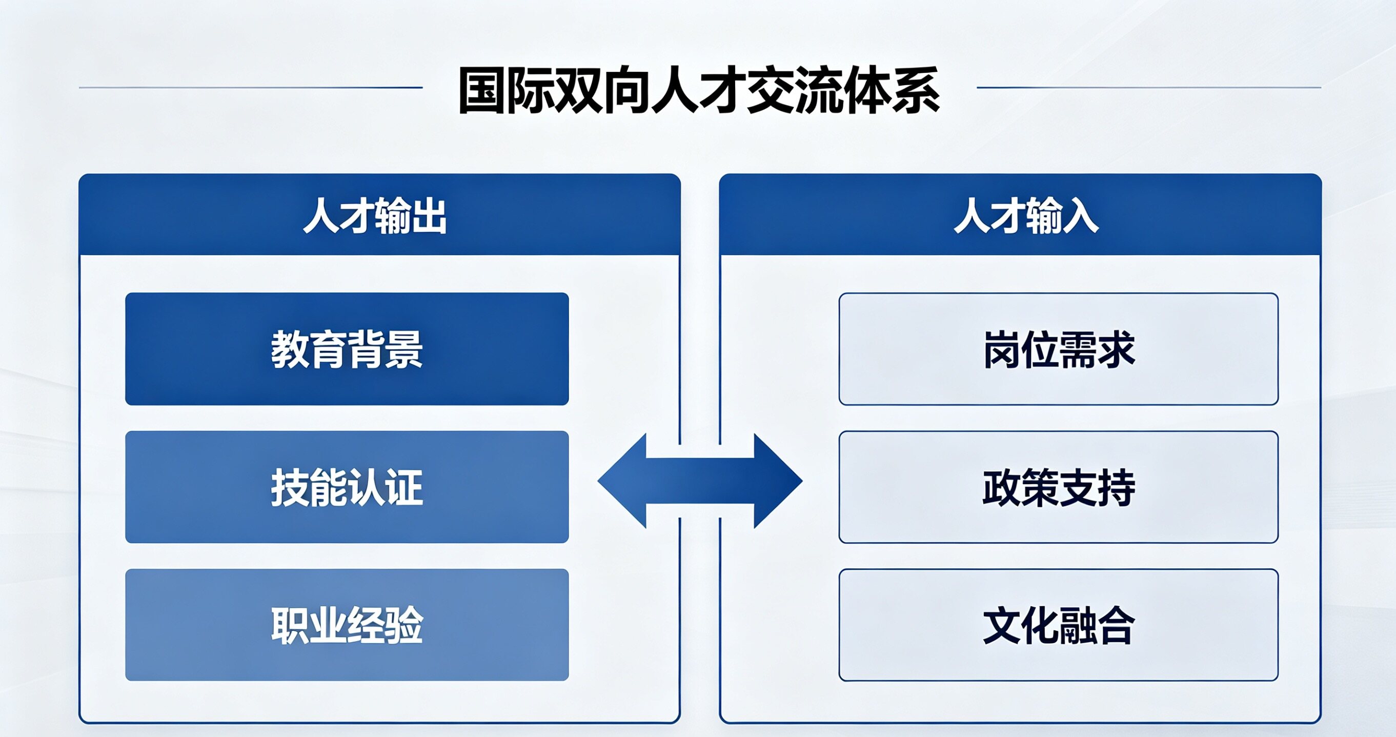 国际双向人才交流体系