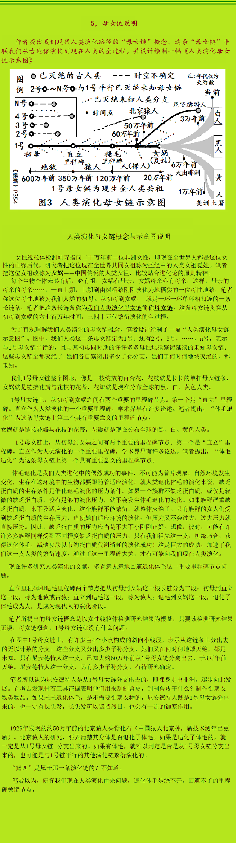 母女链说明
