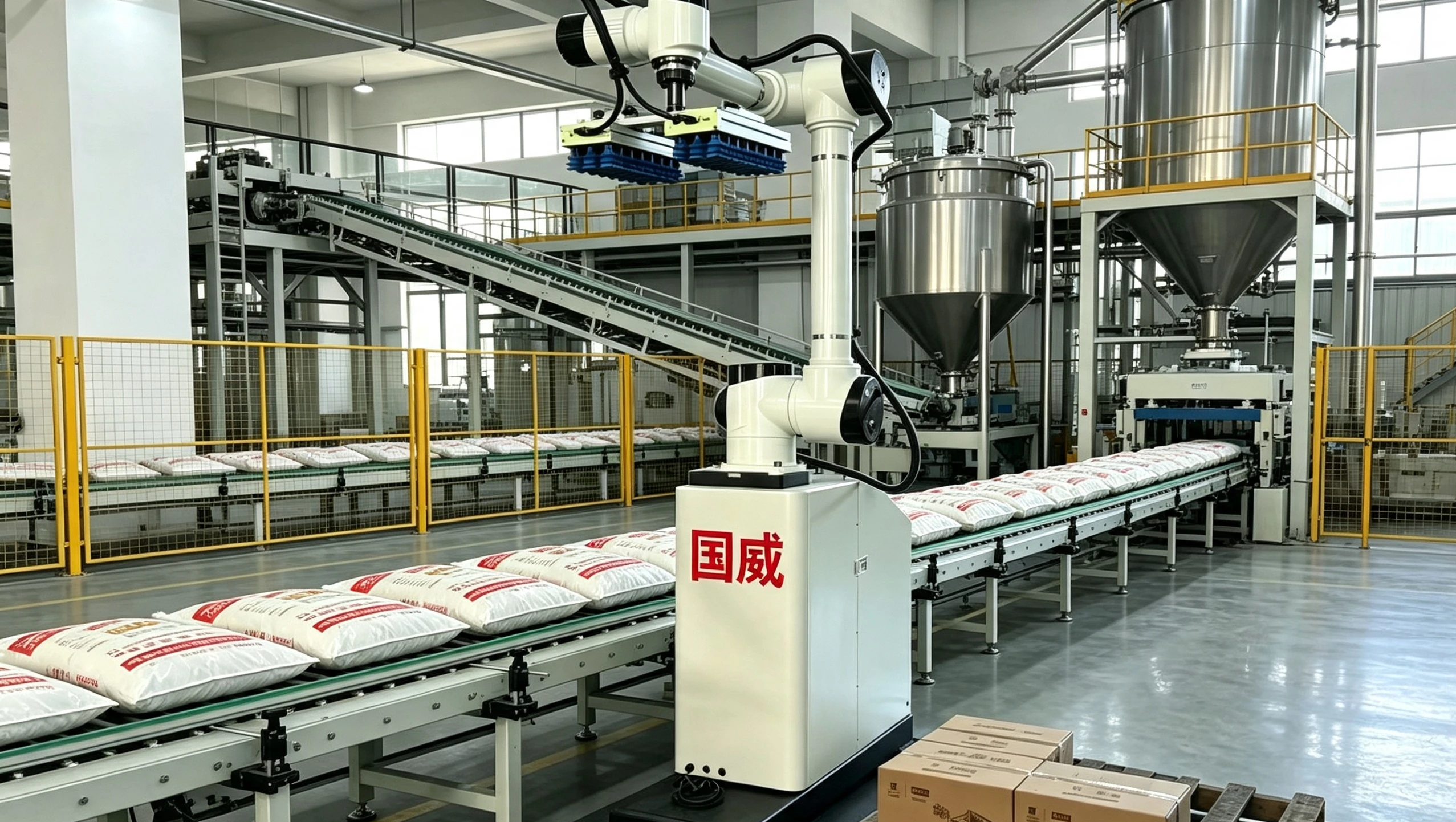 Automated Palletizing Upgrade for Finished Goods at a Food Processing Facility