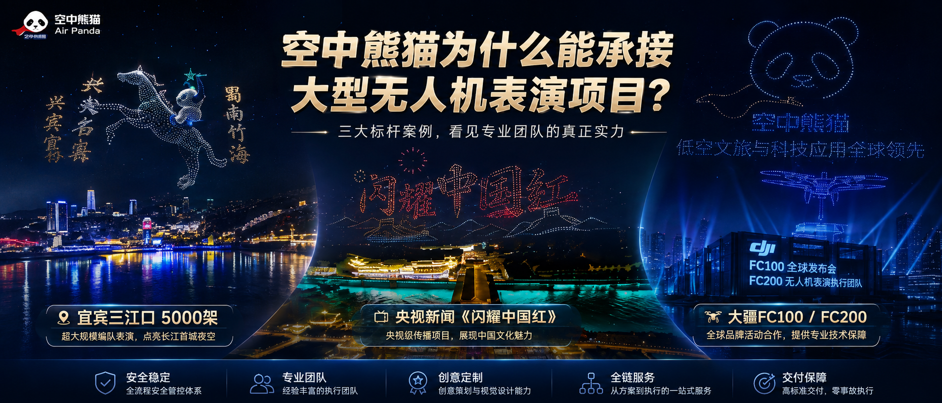 三大真实案例!看懂空中熊猫无人机表演的硬核专业实力