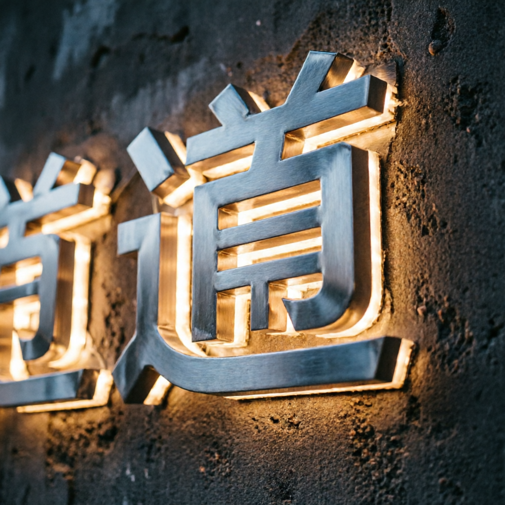 不锈钢发光字招牌 2