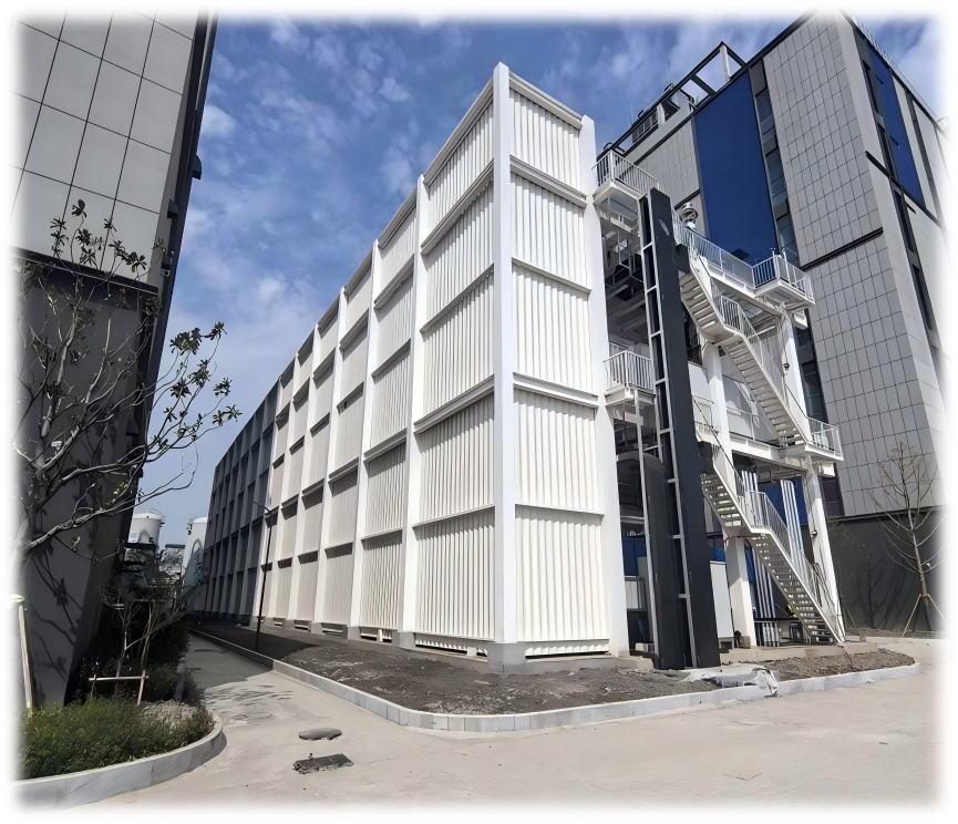 China's first direct-stack diesel generator prefabricated cabin project