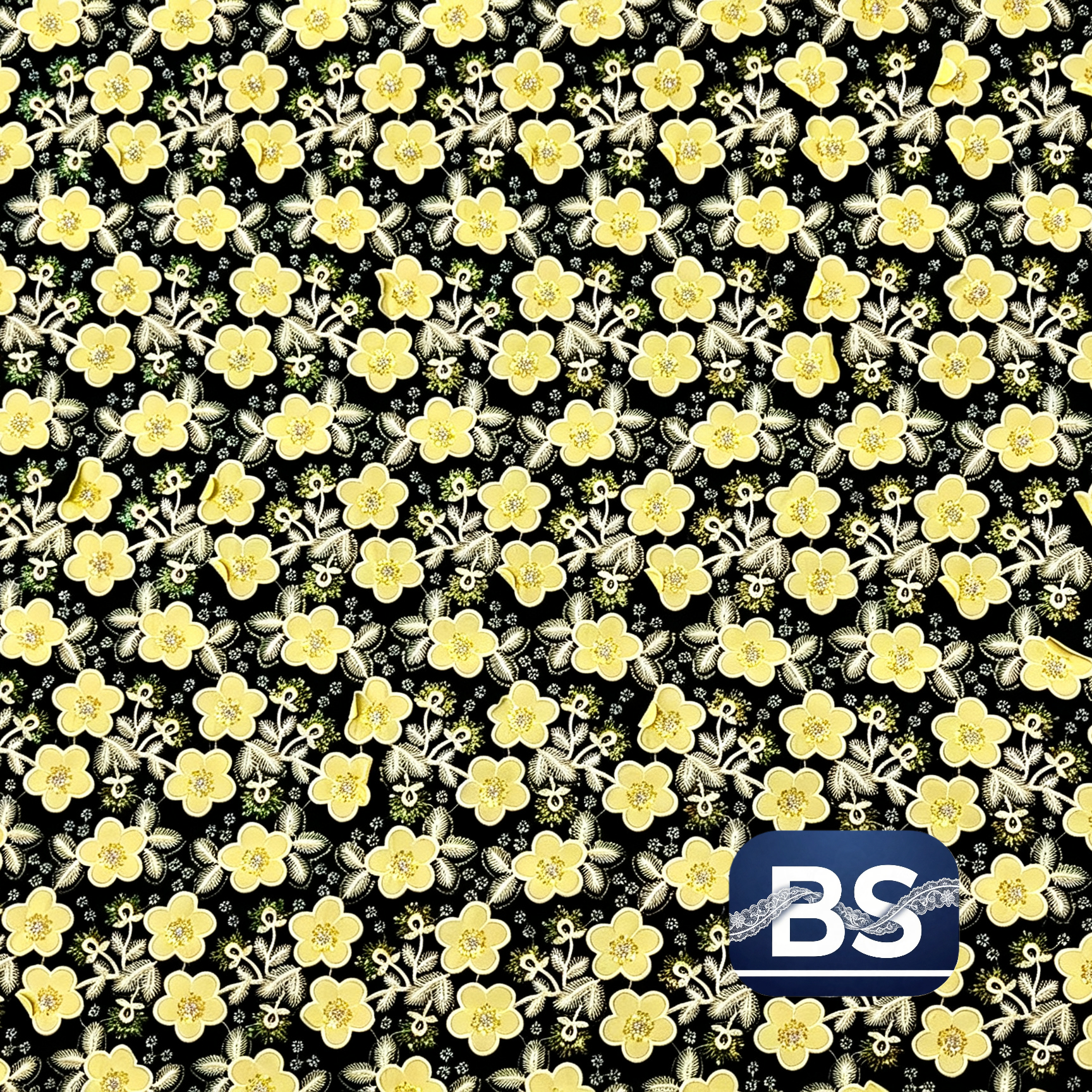 Sequin & bugle bead fabric-SB01