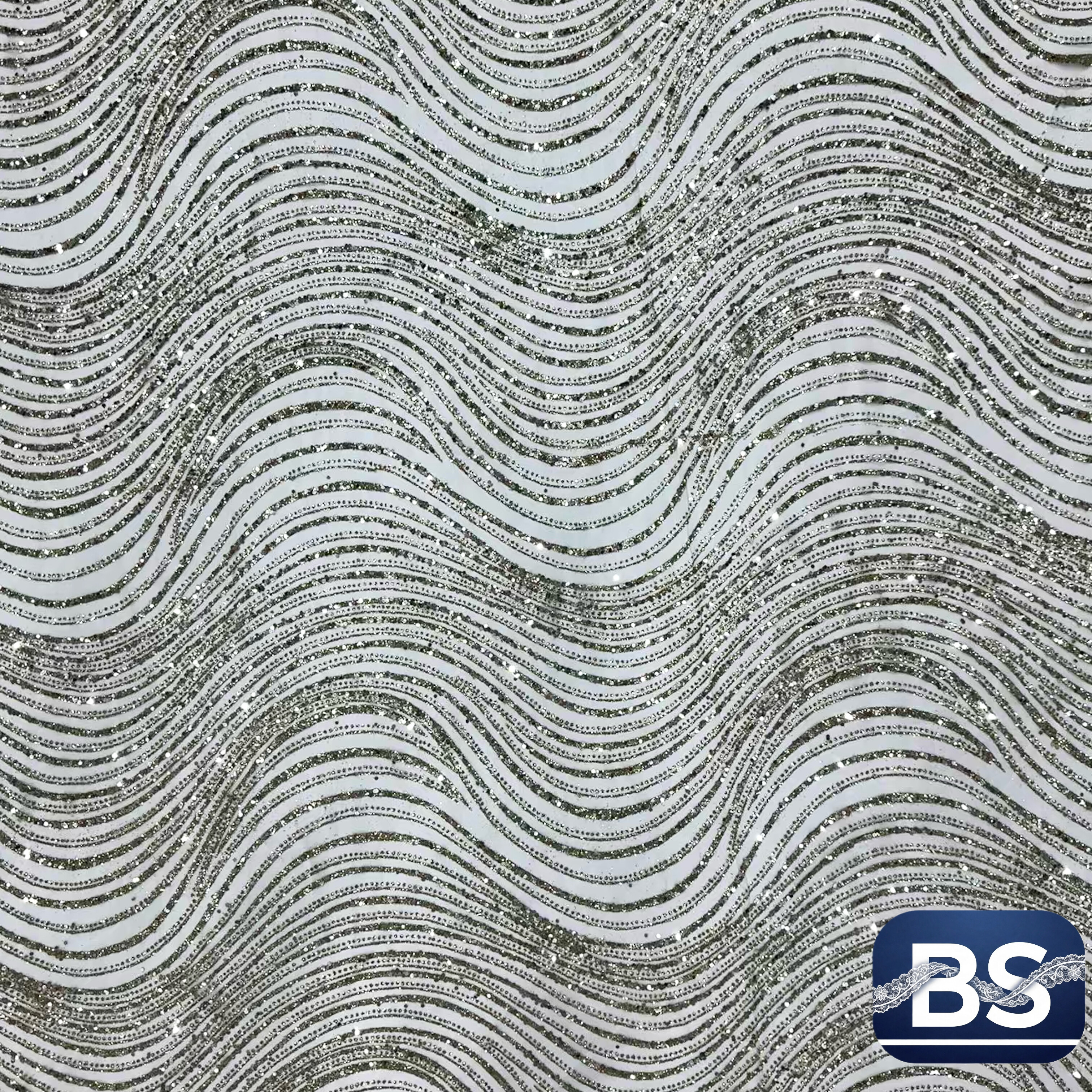 Gold powder net fabric -JF01