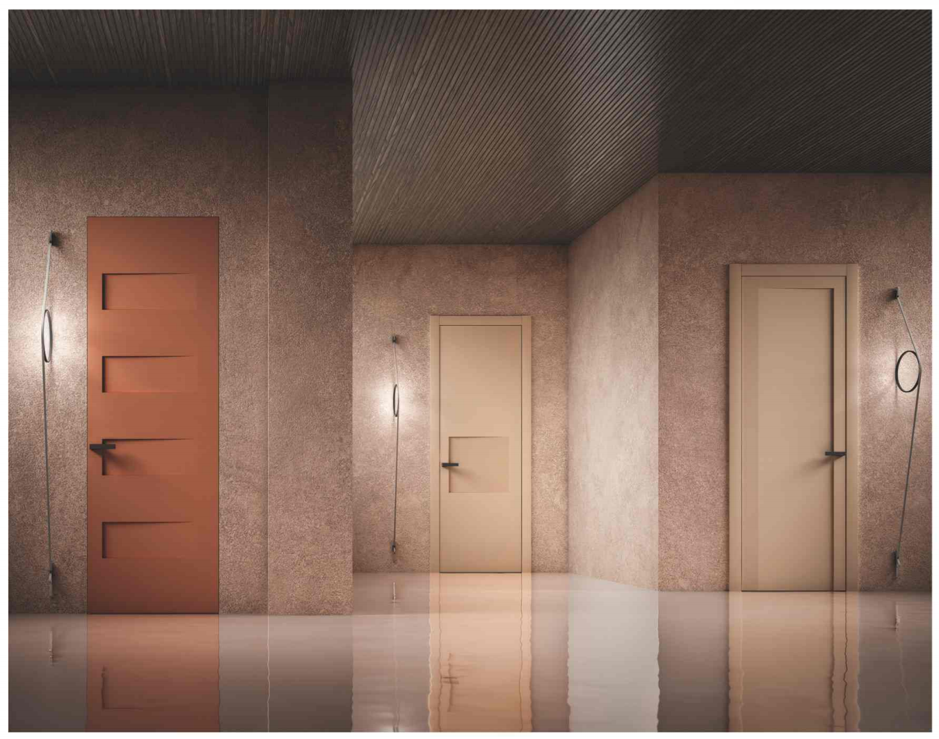 Solid wood composite door