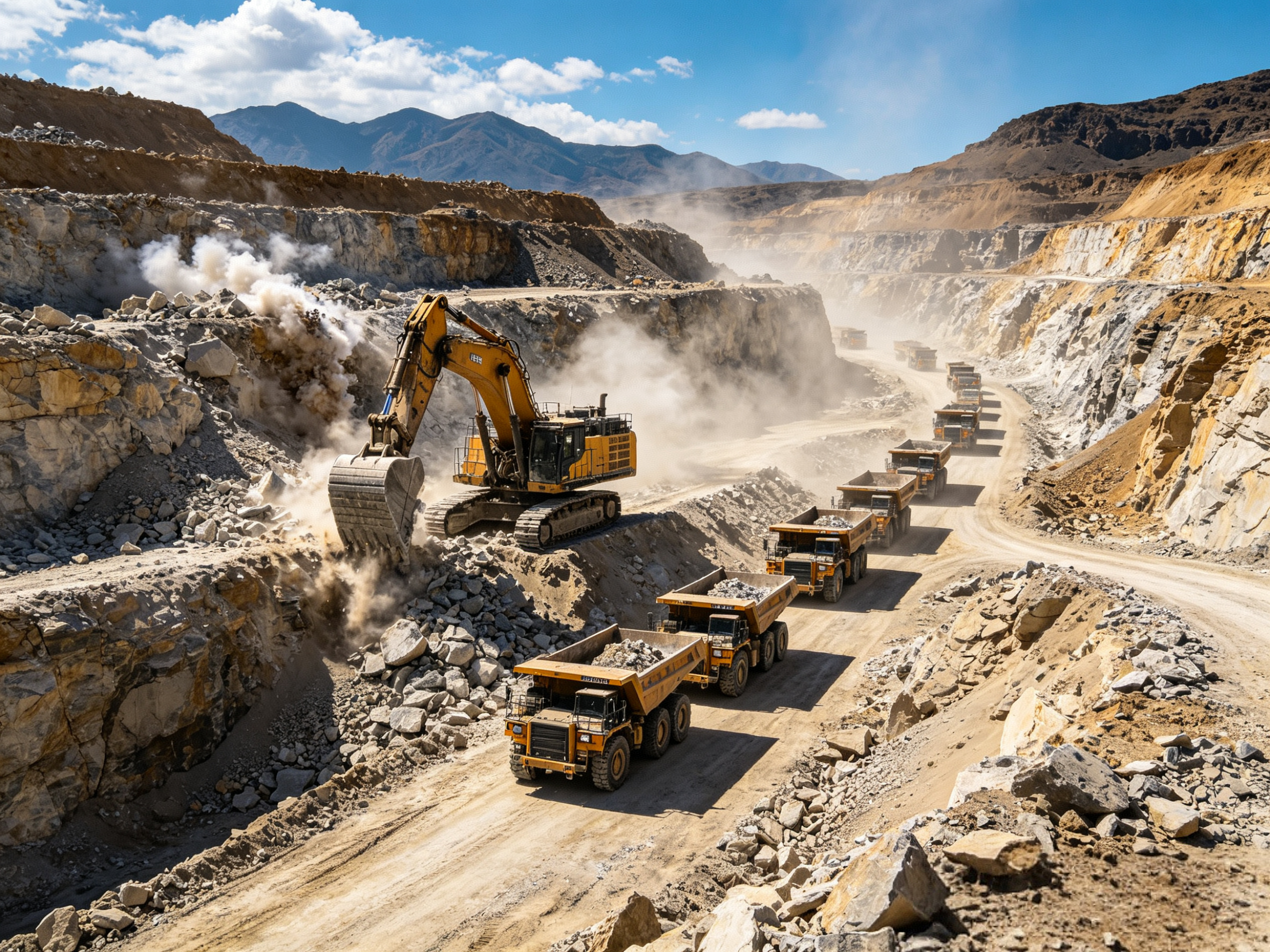 Open-pit mining