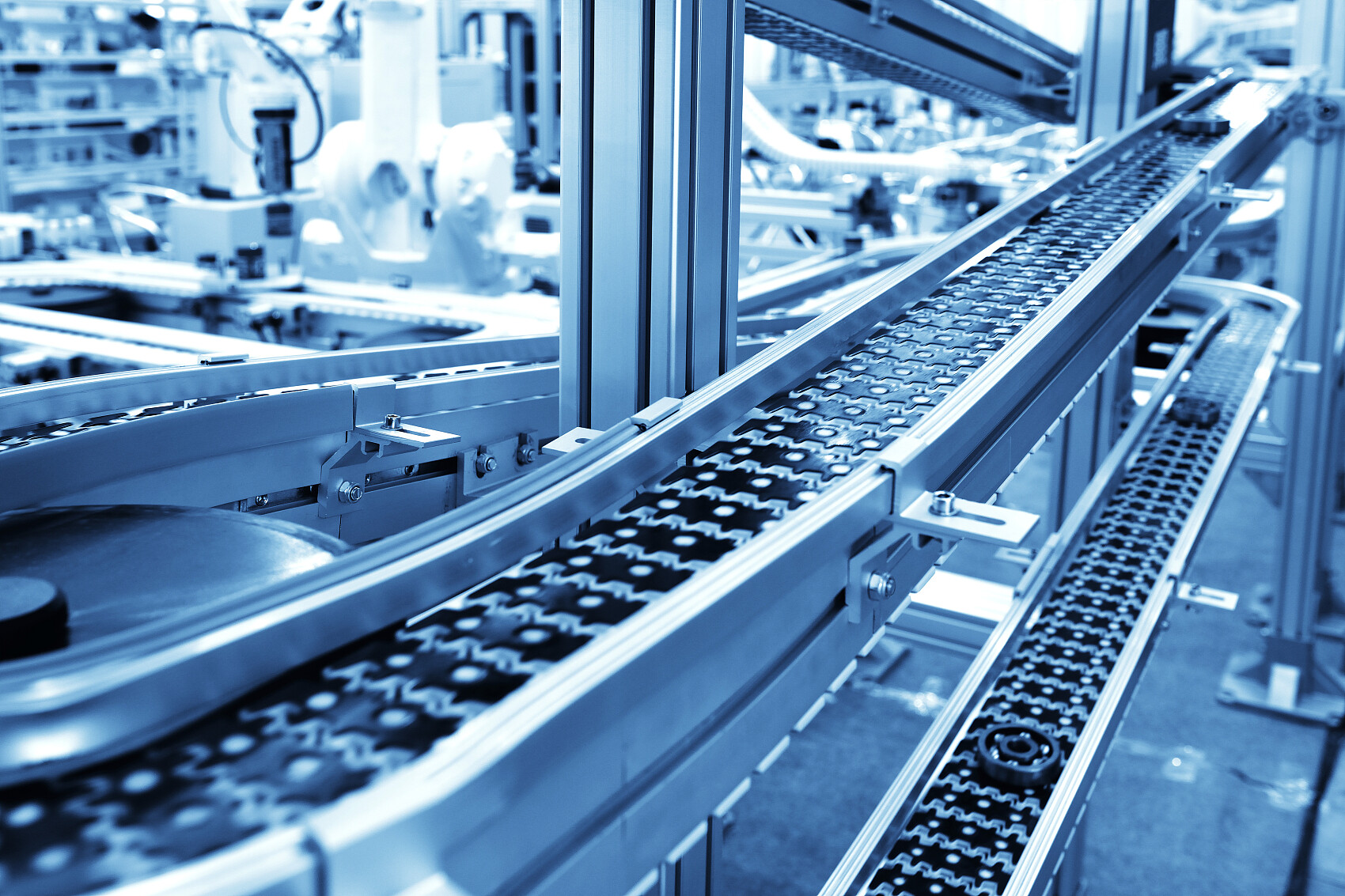 Automated production line conveyor belt