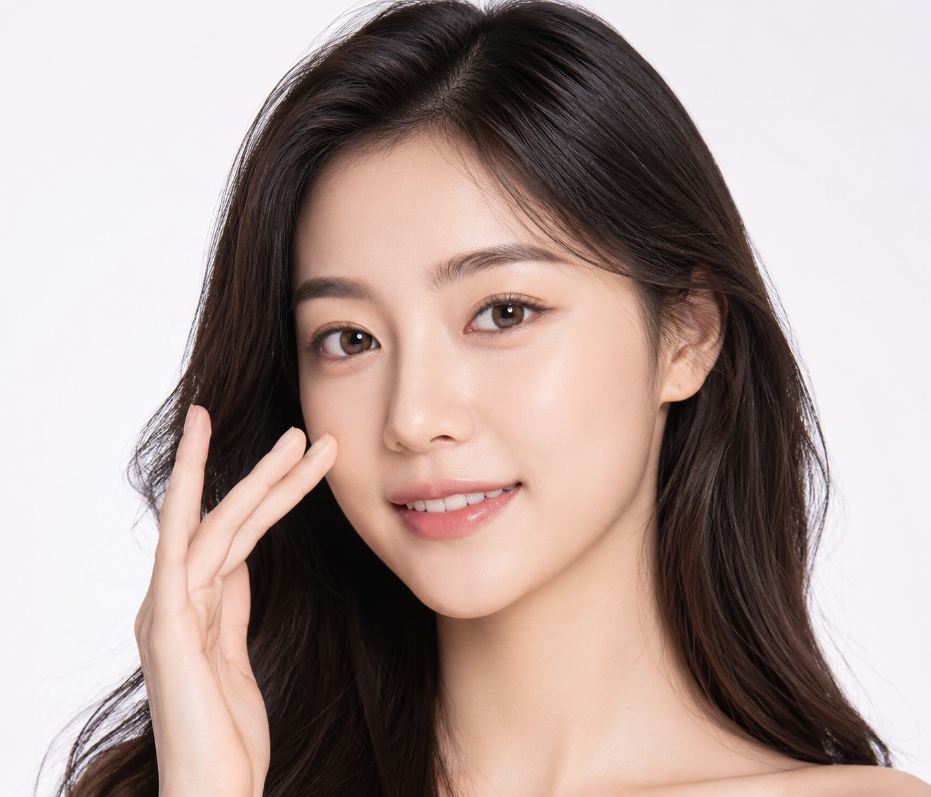 Professional female skincare portrait