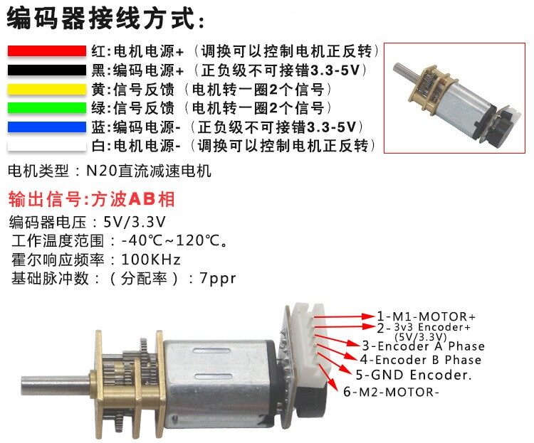 12GA-N20编码器直流减速电机 - 详情 4