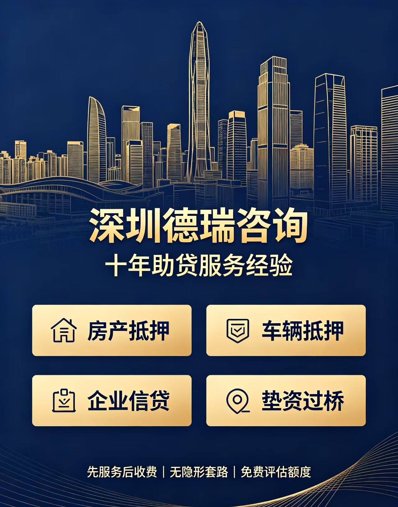 深圳德瑞咨询：十年助贷服务经验，四大核心业务守护您的资金安全