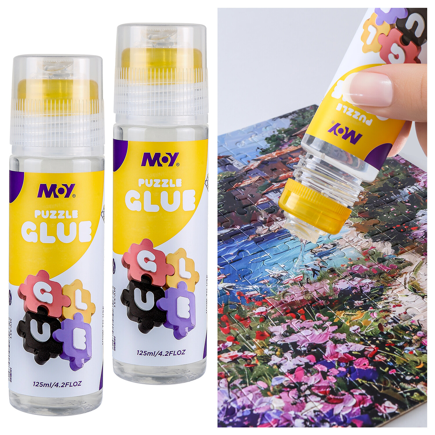Puzzle-specific glue