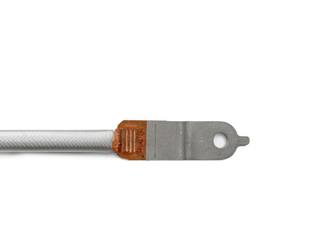 Silver Braided Cable Terminal Soldering Sample